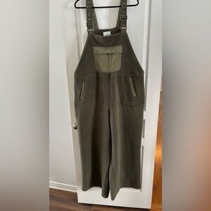 Aerie fleece overalls xxl